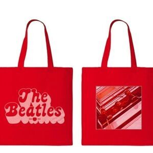 MWOT The Beatles Red 62-66 Tote Bag Red Album Cover Artwork & Iconic Logo